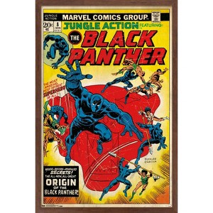 Trends International Marvel Comics - Black Panther - Jungle Action Cover Framed Wall Poster Prints - 1 of 4