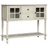 Okak Farmhouse Wood Kitchen Sideboard Console Table with Adjustable Shelves and Bottom Shelf for Living Room - 4 of 4