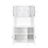 NicBex 70.87 Inch Kitchen Pantry Storage Cabinet with 6 Doors and Shelves for Dining Room,Bathroom,Kitchen,White - 4 of 4