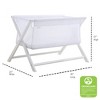 BreathableBaby Breathable Mesh Portable Sleeper, White, From Bedside to Travel - 3 of 4