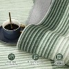 Machine Washable Runner Rug Modern Border Low Pile Non-Shedding Soft Gradient Faux Wool Print Entryway Bathroom - 4 of 4