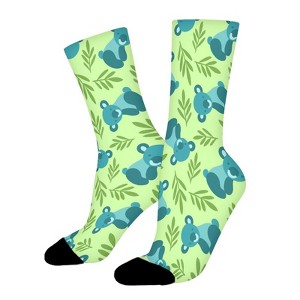 Cute Koala Bears Women Printed Crew Socks Funny Funky Socks Soft Polyester Novelty Gifts for Artists Men - 1 of 1