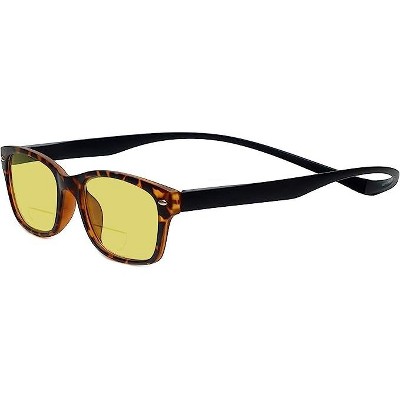 Magz Greenwich Magnetic Front Connecting Polarized Sun OR Bi-Focal Sunglasses in Rainbow Stripe Multi-Color Black