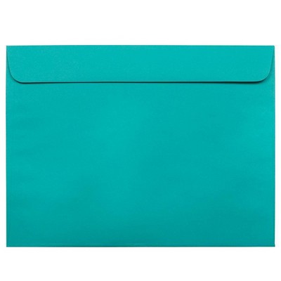 JAM Paper 50pk 9 x 12 Booklet Envelopes - Sea Blue Recycled