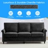 Mjkone Chenille Fabric Modern 3-Seater Sofa Couch/Loveseat Sofa/Single Sofa Armchair  with Rivet Design,Living Room Sofa - 4 of 4