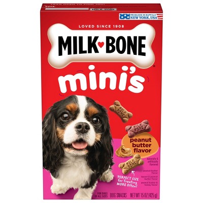 Milk-Bone Mini's Biscuits Bacon & Peanut Butter Flavor Dog Treats - 15oz