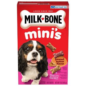Milk-Bone Mini's Biscuits Bacon & Peanut Butter Flavor Dog Treats - 15oz