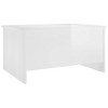 vidaXL Coffee Table High gloss white Engineered wood 31.5 x 21.9 x 16.3 in - 3 of 4