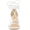 Allegra K Women's Square Toe Lace Up Strappy Chunky High Heels Sandals - 2 of 4