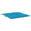 vidaXL Bench Cushion Water Repellent Outdoor Seat Cushion Pad Oxford Fabric - Light Blue 39.4" - 4 of 4