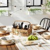 4pk 23oz Tonal Bamboo-Melamine Bowl Set Natural/Cream - Hearth & Hand™ with Magnolia: Dishwasher-Safe, Farmhouse Style - 2 of 3
