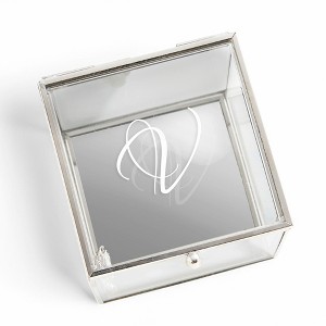 Personalization Mall Classic Celebrations Personalized Glass Jewelry Box - 1 of 2