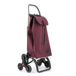 Rolser I-Max MF 6 Wheel Stair Climber Foldable Shopping Trolley Burgundy - 1 of 4