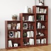 Sevobal Decorarive Bookshelf Small Bookcase Freestanding 3 Adjustable Shelves for Home Office, Brown, 29.5"*24.4"*44.1" - 4 of 4