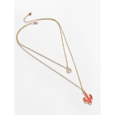 SOHI Women's Gold Everyday Multi-Layer Necklace