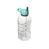 Byo 74 Oz Tritan Motivational Bottle with Straw (Mint), BPA-Free & Leakproof with Wide Mouth, Carry Handle Lid, Dishwasher Safe - 2 of 2