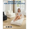 3-in-1 Folding Sofa Bed,Convertible Sleeper w/ Pillow & Back Support, Compact Floor Lounge for Living Room, Bedroom, Guest (Single) - 4 of 4