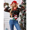 Ugly Christmas Sweaters for Women Cute Funny Tacky Holiday Parties Knitted Xmas Sweater(LED Light can light up) - 4 of 4