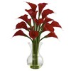 Nearly Natural Gala Calla Lily with Vase Arrangement, Cream - 4 of 4