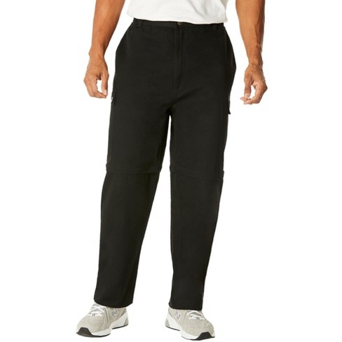 Mens black cargo on sale pants big and tall