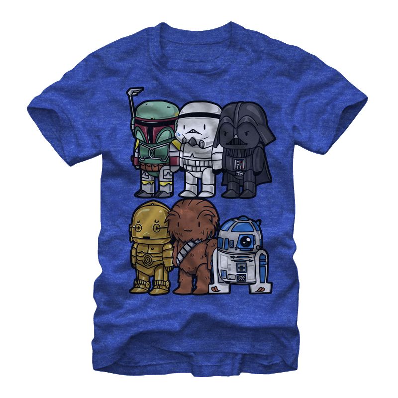 Men's Star Wars Cartoon Characters T-Shirt, 1 of 5