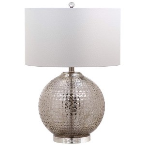 Adalius Glass Table Lamp - 24.5 Inch Height - TBL4070 - Silver - Safavieh - 1 of 4