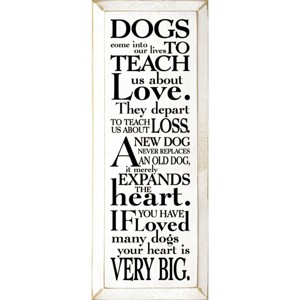 Slickblue Pet Loss Wall Decor – Sentimental Dog Quote Wood Sign – Rustic Home Accent for Dog Owners 7x18, Color Options - 1 of 3