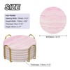 Unique Bargains Sandstone Style Cork Base Drink Coasters with Holder 6 Pcs - 2 of 3