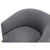 NicBex Accent Chair Solid Wood Legs Durable Frame Lounge Chair Reading Chair Comfy Chair for Living Room, Gray - 2 of 4