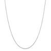 Black Bow Jewelry 0.8mm 14k White Gold Diamond Cut Octagonal Snake Chain Necklace - 3 of 4