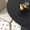 Spassway Round Oak Wood Dining Table with Cross Legs Modern Kitchen Table with Solid Wood Legs for Seats 4-5 - 3 of 4