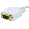 Monoprice Video Cable - 6 Feet - White | 28AWG Display Port to VGA Cable, Gold Plated Connectors - 3 of 4