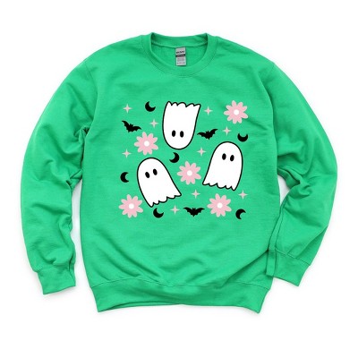 Simply Sage Market Women's Graphic Sweatshirt Ghost Flowers