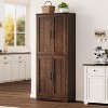 70" Tall Kitchen Pantry Cabinets with 2 Doors and 3 Adjustable Shelves, Freestanding Modern Storage Cabinet for Dining Room, Living Room - 3 of 4