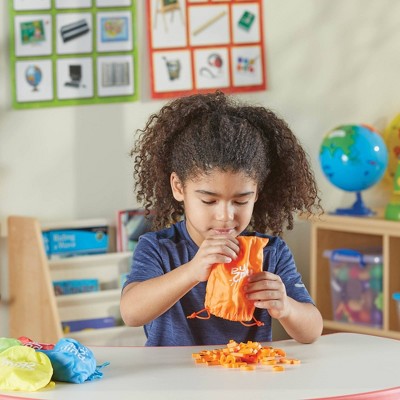 Rainbow Lowercase Magnetic Letters with Colorful Storage Bags