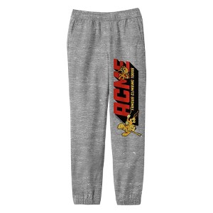 Looney Tunes Taz and Bugs Bunny Acme Famous Climbing Tours Youth Heather Gray Graphic Joggers - 1 of 3