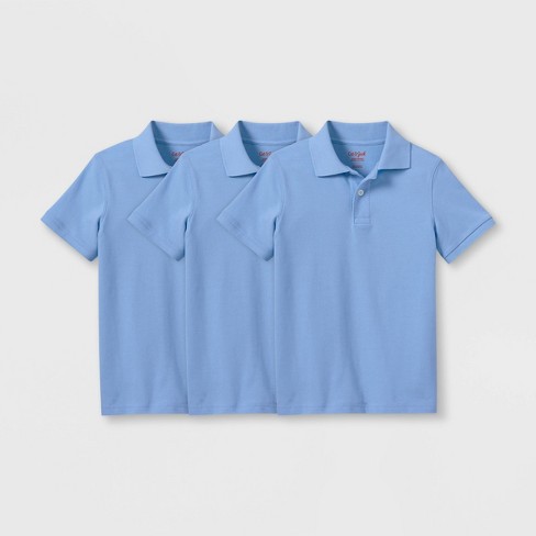 Boys' 3pk Short Sleeve Pique Uniform Polo Shirt - Cat & Jack