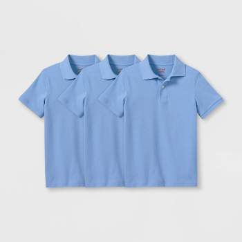 Boys' 3pk Short Sleeve Pique Uniform Polo Shirt - Cat & Jack™ White