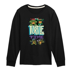 Boys' - Teenage Mutant Ninja Turtles Mutant Mayhem - Turtle Time Long Sleeve Graphic T-Shirt - 1 of 3