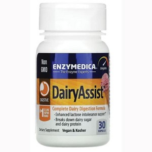 Enzymedica Digestive Health Treatments Dairyassist Capsule 30ct - 1 of 2