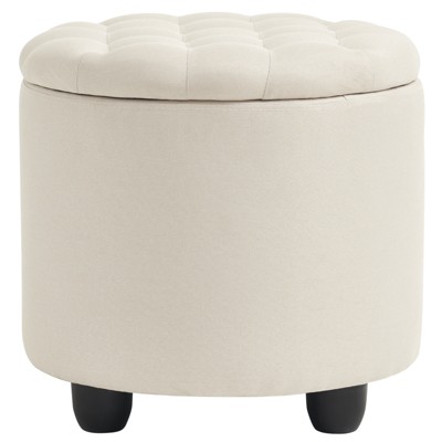 Round Storage Ottoman