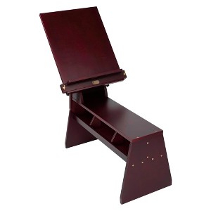 SoHo Urban Artist Adjustable Drawing Horse Easel - Sturdy Beechwood with Mahogany Finish, 18" x 23-3/8" Drawing Board, Full Size Artist Easel with - 1 of 4