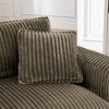 Corduroy Fabric Lazy Sofa Chair with Armrests, Soft Seat Cushion and Ergonomic Backrest for Living Room, Bedroom - 4 of 4