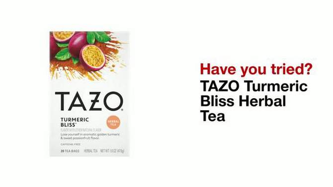 Tazo Turmeric Tea - 20ct/1.7oz, 2 of 8, play video