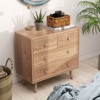 Costway 4 Drawer Dresser for Bedroom Wide Chest of Drawers with Metal Guide Rails Teak & Black/Walnut/Natural - 4 of 4