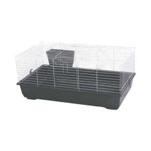 A&E Cage Company Guinea Pig, Chinchilla and Rabbit Small Cage with Ramp & Platform - Gray - 1 of 2