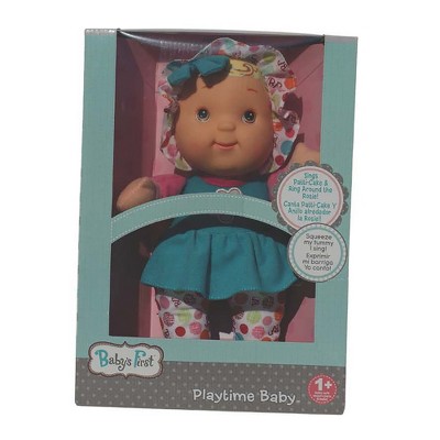 Baby's First 12" Soft Body Playtime Baby Doll with Bi-Lingual Sound Module