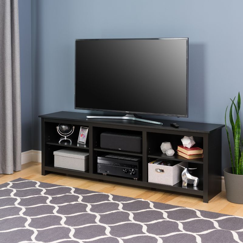 TV Stand for TVs up to 80&#34; Black - Prepac, 4 of 6