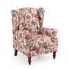 Erommy Fabric Accent Chair, Modern Upholstered Armchair with Solid Leg, Leisure Single Sofa Chair for Living Room Bedroom Reading and Studio - 2 of 3
