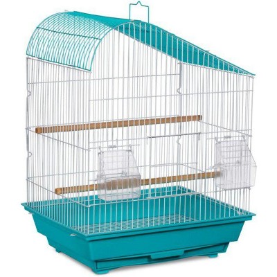 Prevue Pet Products Palm Beach Teardrop Roof Bird Cage - Aqua & White - SP21003A/W
